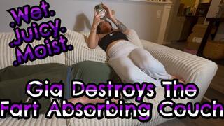 Gia loves the Fart Absorbing Couch!