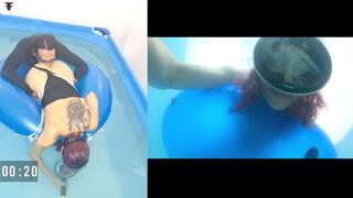 Agitated apnea Oral sex underwater Sara camera pov moans