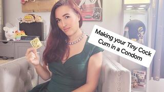 Making your tiny cock cum in a condom JOI SPH