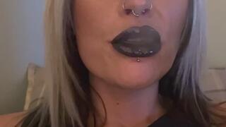 Smoking cork sexy black lipstick