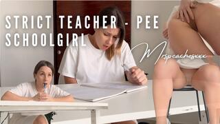 Pee schoolgirl - strict math teacher