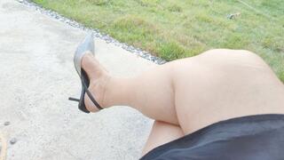 Diana Senior POV Crossed Legs in sexy stilettos
