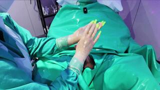 Drained with Rubber Gloves