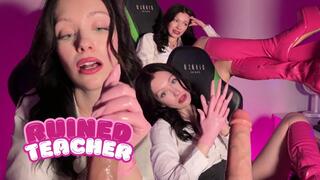 Detention, handjob and gloves