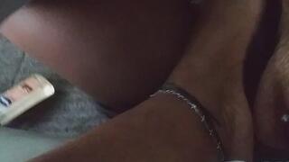 Cinnamon Spicyy have fun with him standing on his feet