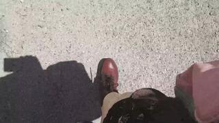 A Refreshing Break in the Park During an Urgent Stroll 1080HD