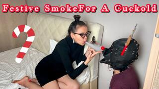 TRAINING A CUCKOLD SLAVE WITH SMOKE FOR CHRISTMAS 4K