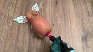 Inflating Fairy Onahole with Balloon in Her Pussy [size difference, belly bulge, expansion, inflation, sex toys, mini girl, fairy fetish]