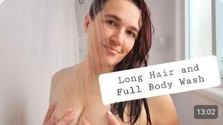 Shower with me - Long hair and full body wash
