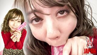 Amateur Girls Series - Real Amateur Rumi’s Dildo Blowjob