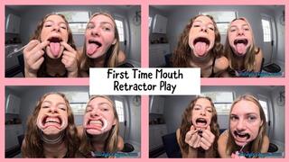 First Time Mouth Retractor Play : Tyler Lynn & Nathalia