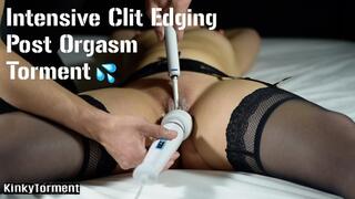Intensive clit edging, hard cumming and POT