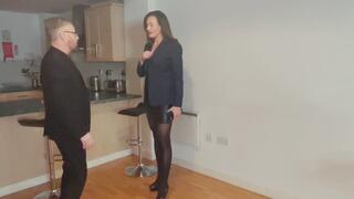 Mr Wickle thinks he can do what he wants because he’s the boss watch as I put him in his place and make him kiss my feet and other places!