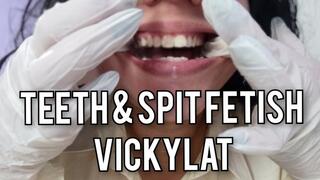 Inspecting my mouth with medical gloves