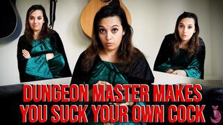 Dungeon Master Makes You Suck Your Own Cock