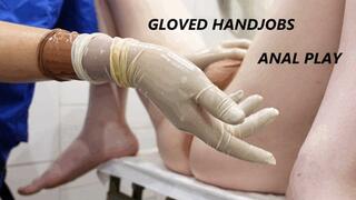 Medical gloves fetish, handjobs, anal play (wmv)