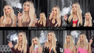 Blonde bimbo smoker doll collection