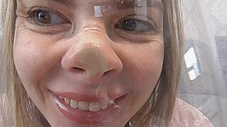 A SMEARED BEAUTIFUL MUZZLE
