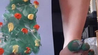 Painting with my toe