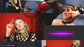 Humiliation and human ashtray In the company of Tempress Moon