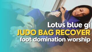 Lotus blue gi judo bag recover foot domination and worship