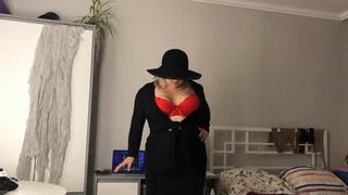 Teasing in stockings!