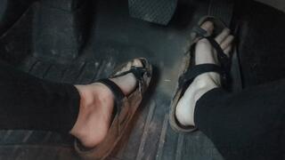 Fifi stomping the pedals in dirt covered Birkenstocks while talking dirty to you as though you got us stuck replay
