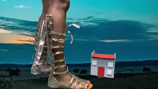 Giantess Special Effects - Giantess MXDominion Pays Teenie a Home Visit 4k, female domination, shrinking fetish, POV