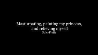 Masturbating, painting my tablet, and relieving myself