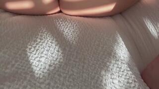 Solo clit stimulating with orgasm