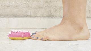 Pink doughnut barefeet crush