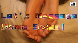 Massaging Bratty Asians Feet and Soles