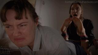 Bound Together and Made To Worship Her Colleague's Feet (FF Foot Worship)