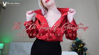 The 5th Tease of Christmas: Lustrous Satin Blouse