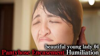 Pantyhose Encasement Humiliation beautiful young lady 05 Ai Kiyama