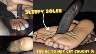 Step cousin spent the night & left her feet out from under the covers