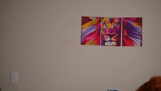 Masturbating the hot redhead's pussy and making her cum really nicely