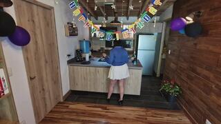 Attacked after birthday party! Tied up, facefuck and cumface