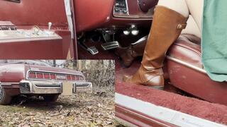 Been several weeks! REVVING in high brown boots!