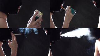 Smoking Newport menthol 100s slave