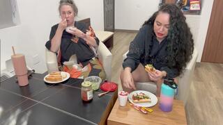 Mukbang Newbies: Phoenix Stacy & Goddess Marcy's Debut Delight