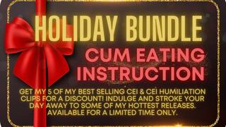 Surprise Holiday Bundle - Cum Eating Instruction (MP4 HD)