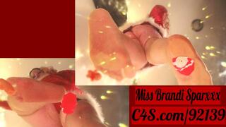 Glass series, STOMPING SANTA - Miss Brandi Sparxxx, BBW Feet, POV stomp