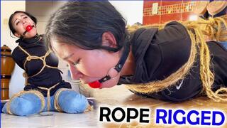 Rope Rigged and Heavily Restrained by Rough Rogues (FULL SESSION) (wmv)