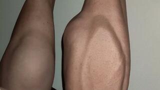 Barefoot Bent Leg Toe Point Calf Dance