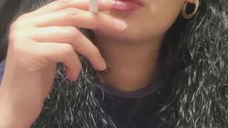 A litlle make up and cough while smoke by Anna Sparkle