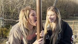 Kody's Tongue is Stuck on the Pole