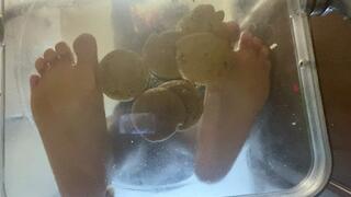 Stomping - Goddess MXDominion Stomping Cookies in Clear Chair, mind fuck, femdom, foot worship 1080