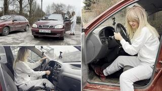 Anastasia desperately trying to start two cars