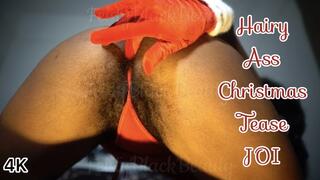 Goddess Feisty’s Hairy Ass Christmas Tease JOI 4K